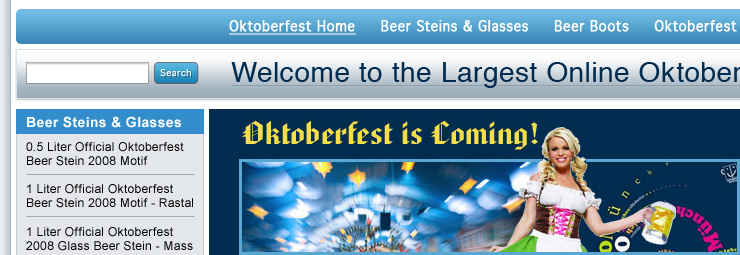 Working with Brendan of Bamtar to create Google-i-cious landing pages for Bamtar's family of German Oktoberfest websites.